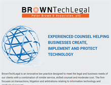 Tablet Screenshot of browntechlegal.com